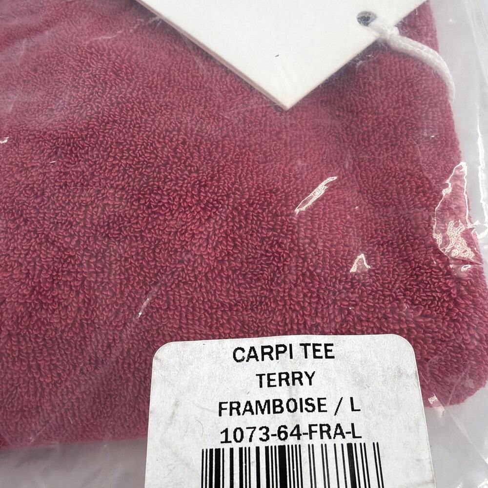 Suzie Kondi Women's Framboise Terry Capri Tee Size L - Picture 9 of 13